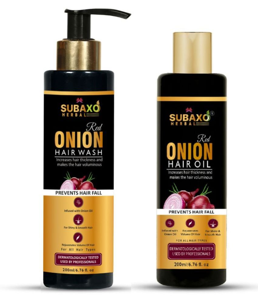     			Herbal Red Onion Shampoo, Anti Hair Fall Shampoo For Women 200 ML AND Red Onion Hair Oil, Hair Growth Oil, Hair Fall Control Oil 200 ml