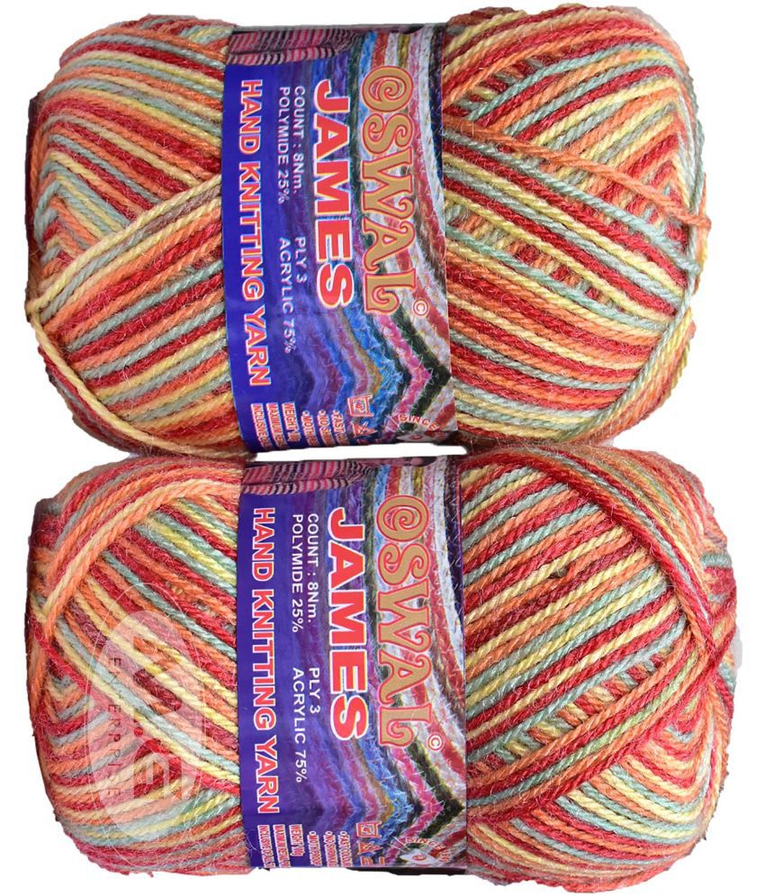     			James Knitting  Yarn Wool, Red Berry Ball 400 gm  Best Used with Knitting Needles, Crochet Needles  Wool Yarn for Knitting