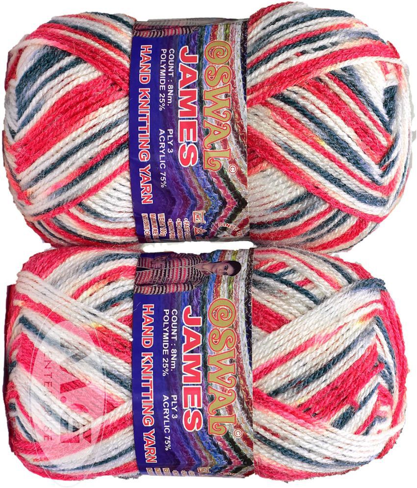     			James Knitting  Yarn Wool, Red Ball 200 gm  Best Used with Knitting Needles, Crochet Needles  Wool Yarn for Knitting
