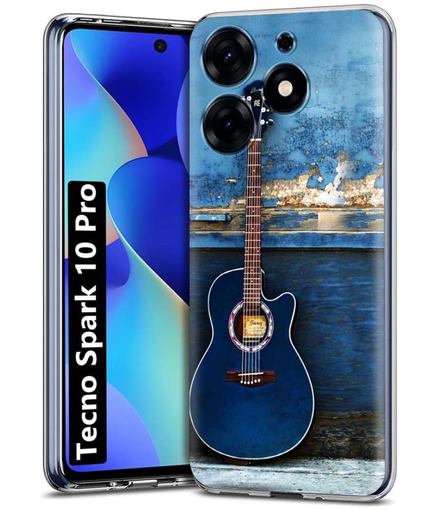     			NBOX Multicolor Printed Back Cover Silicon Compatible For Tecno Spark 10 Pro ( Pack of 1 )