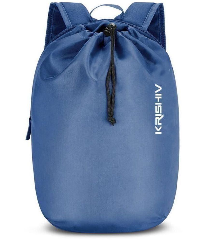     			krishiv Blue Polyester Backpack ( 15 Ltrs )