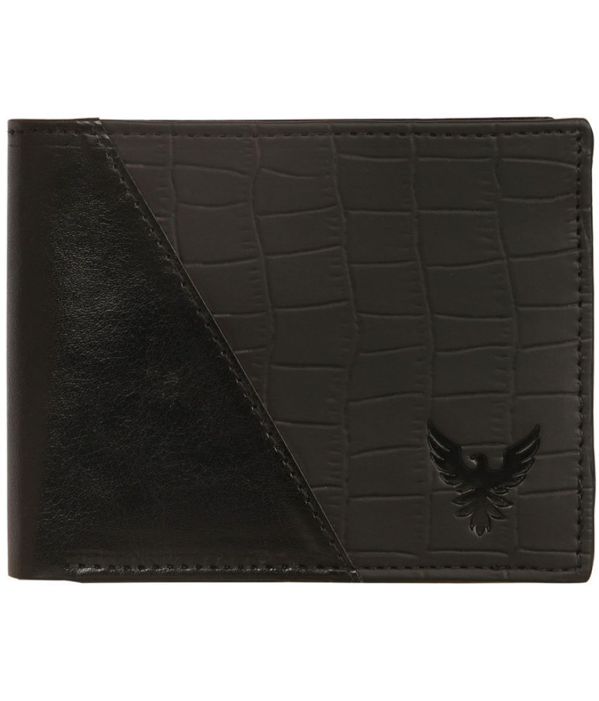     			Goldalpha Black Faux Leather Men's Regular Wallet ( Pack of 1 )