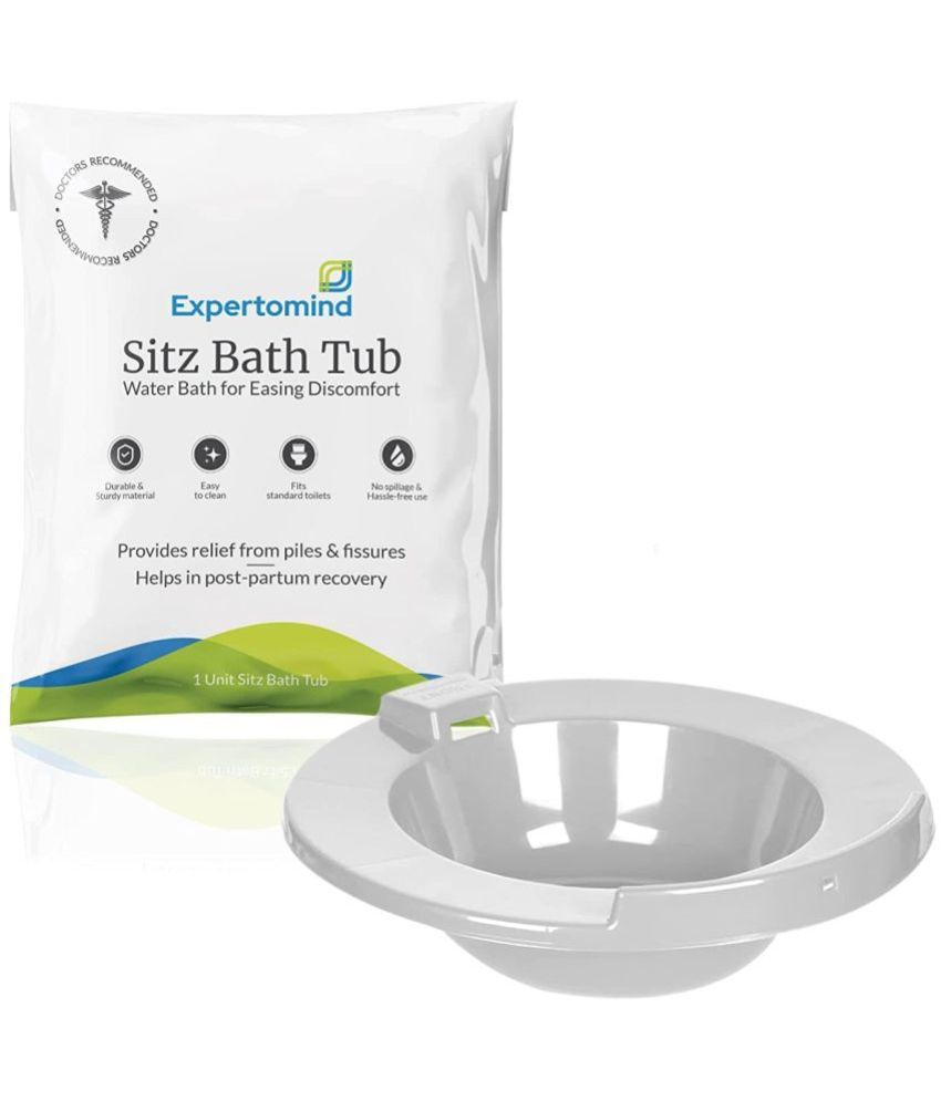     			Sitz Bath Tub for Fissure by EXPERTOMIND | Sitz Bath Tub for Piles Pain Relief With Air Pressure Pump Recovery from Pain, Hemorrhoids & Postpartum