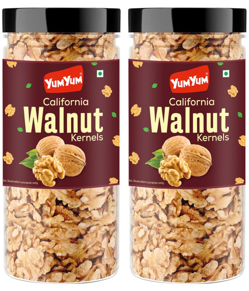     			YUM YUM California Walnut Kernels 300g, Akhrot Giri Dry Fruits (Pack of 2-150g Jar Each) Walnuts  (2 x 150 g)