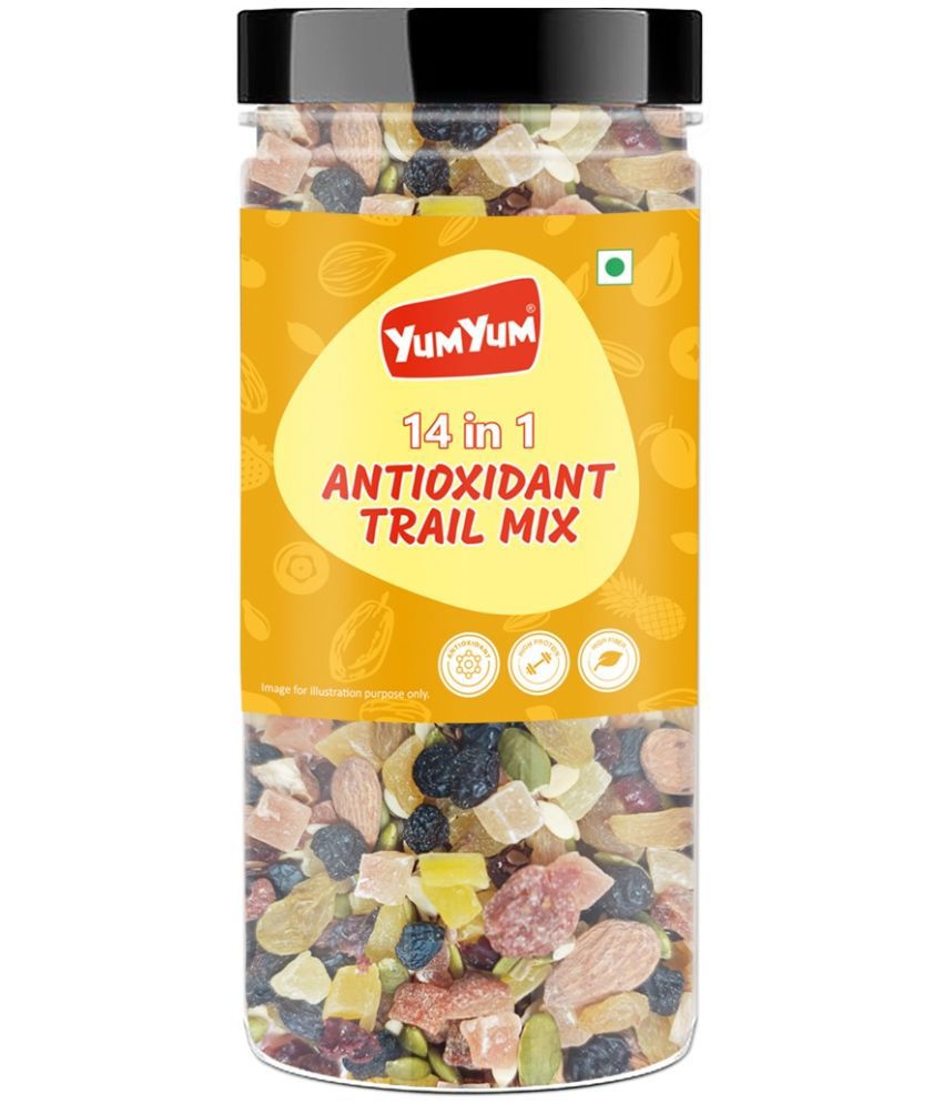     			Yum Yum Premium 14 in 1 Antioxidant Special Trail Mix | Mixed Fruits,Nuts,Berries & Edible Seeds | Healthy Snacks | Boost Immunity | Rich in Fiber | Ready to Eat