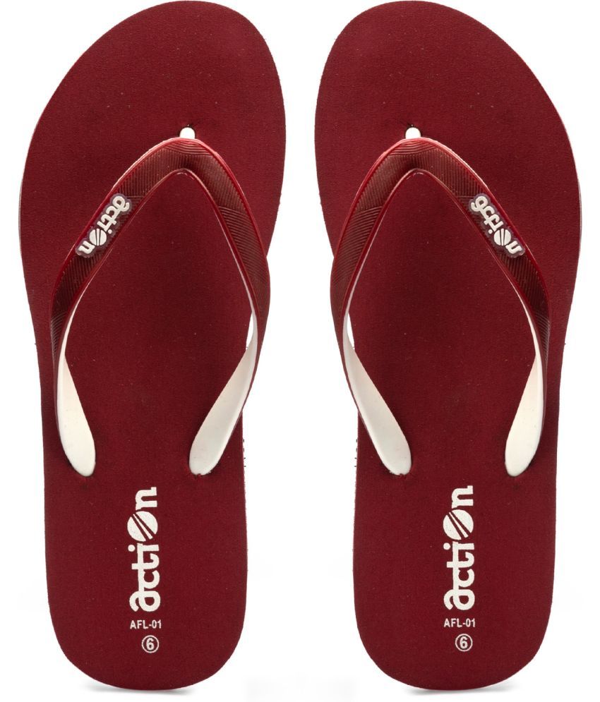     			Action Maroon Women's Daily Slipper