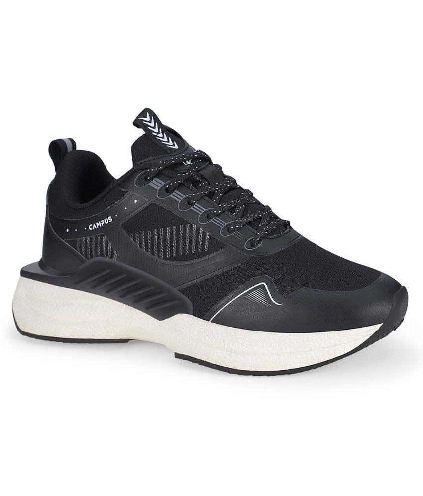     			Campus SPECK Black Men's Sports Running Shoes