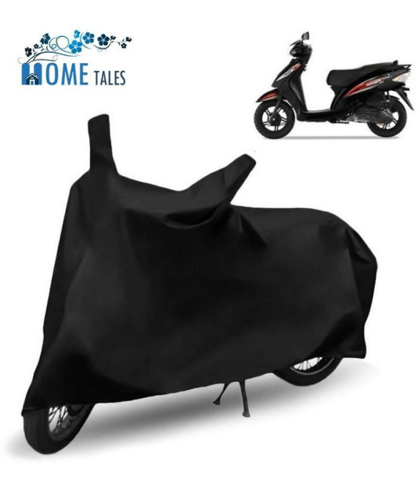     			HOMETALES Bike Body Cover for TVS ( Pack of 1 ) , Black