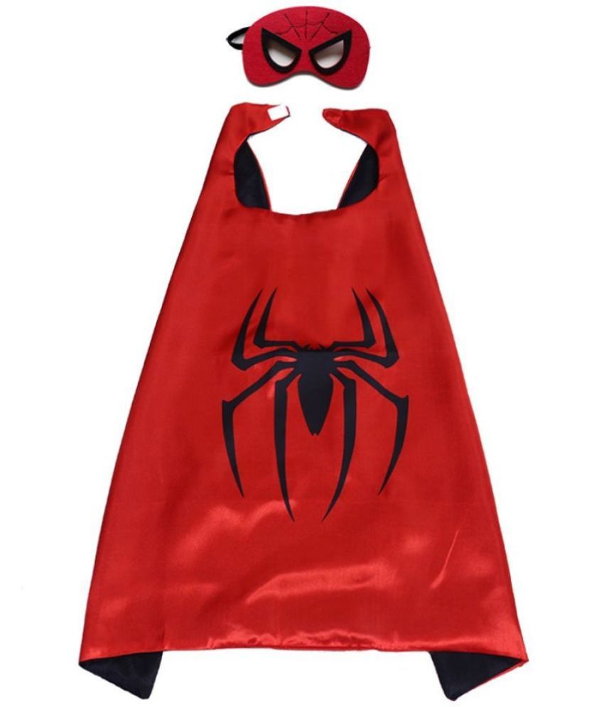     			Kaku Fancy Dresses Superhero Robe for Kids/California Costume for Kids/Superhero Robe -Red, Free Size, for Boys