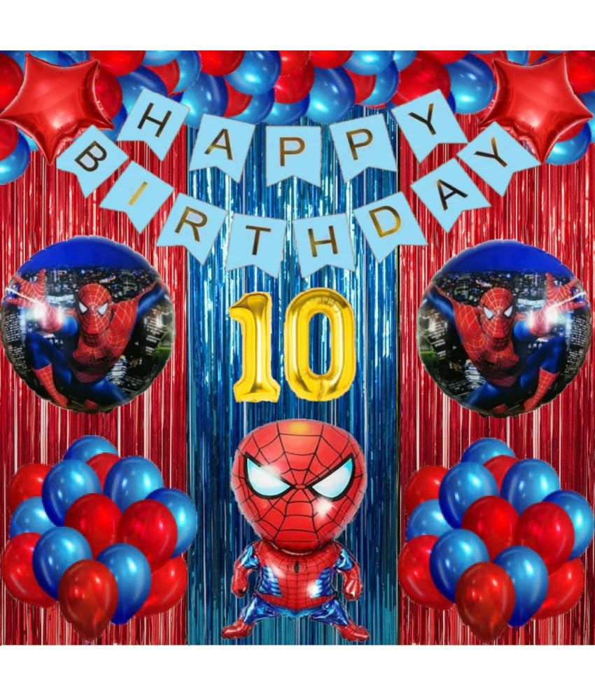     			Urban Classic 10th Happy Birthday SpiderMan Decoration for Boys, Girls