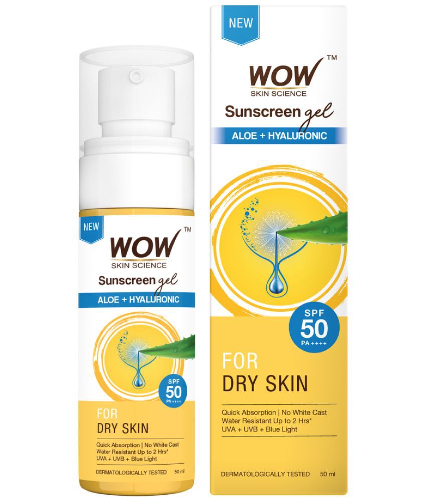     			WOW Skin Science SPF 50 Sunscreen Gel For Dry Skin ( Pack of 1 )