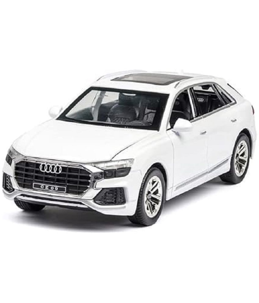     			sevriza 1:32 Scale Audi Q8 SUV Zinc Alloy Pullback Car Model Metal Diecast Toy with Openable Doors, Sound and Light Toy Vehicle for Boys Children Decoration Toys【Colors as Per Stock】