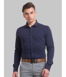 Park Avenue Cotton Blend Slim Fit Full Sleeves Men's Formal Shirt - Blue ( Pack of 1 )