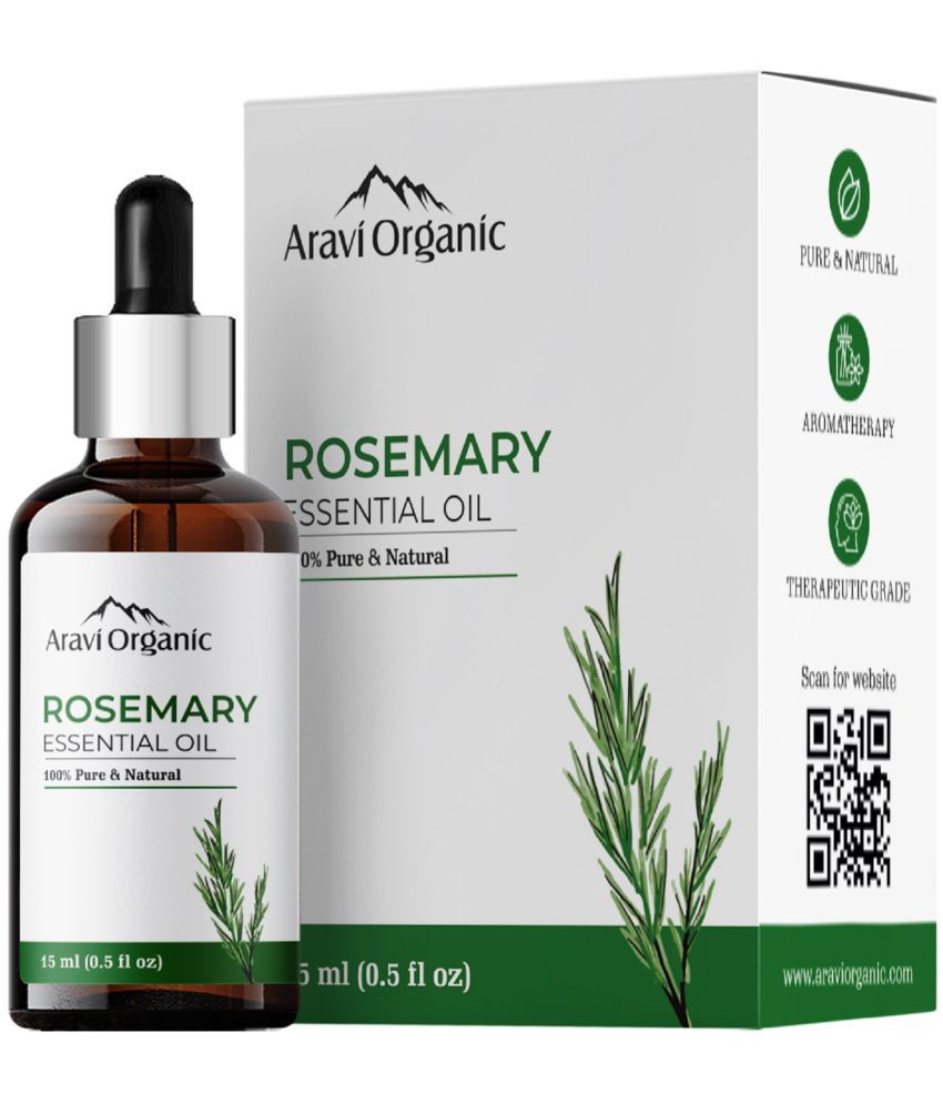     			Aravi Organic Pure Rosemary Essential Oil Hairgrowth,Hair Fall Control & Natural Skin Care 15ml