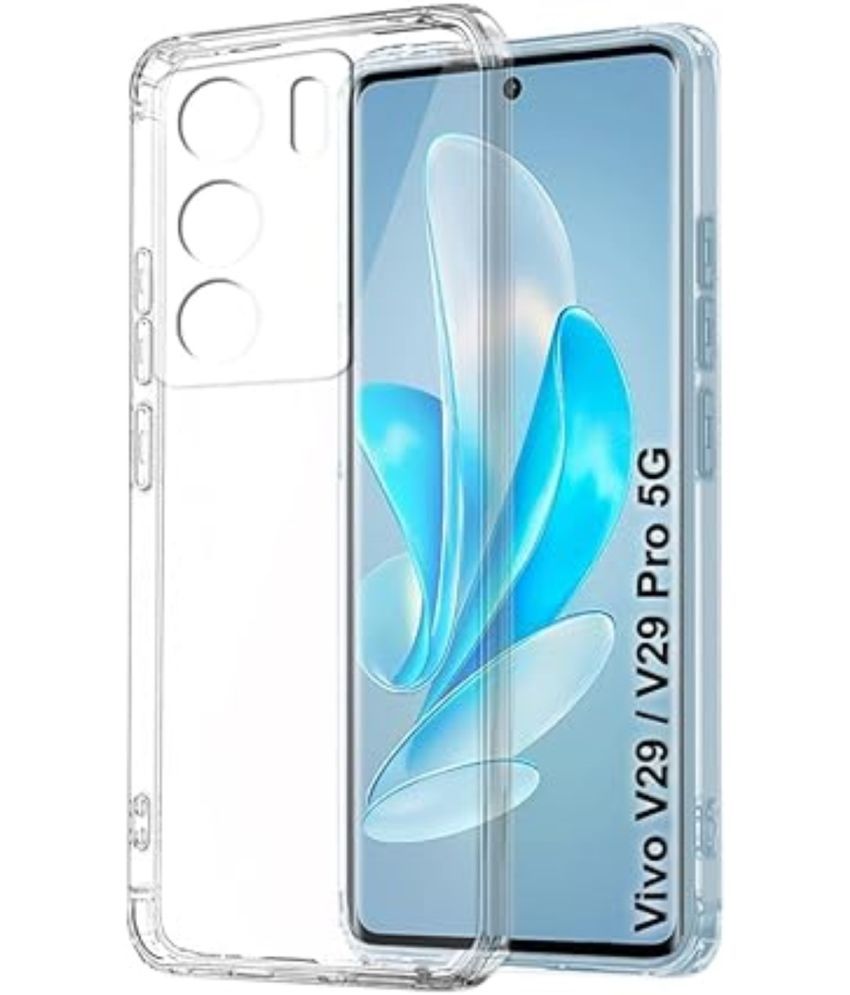     			Case Vault Covers Silicon Soft cases Compatible For Silicon Vivo V29 Pro 5G ( Pack of 1 )