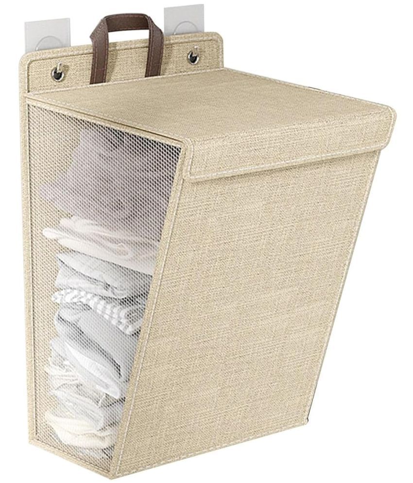     			House Of Quirk Beige Laundry Bags ( Pack of 1 )