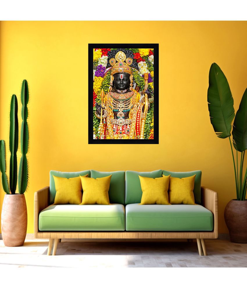     			Indianara Ram Lala Religious Painting With Frame (51cm X 36cm)