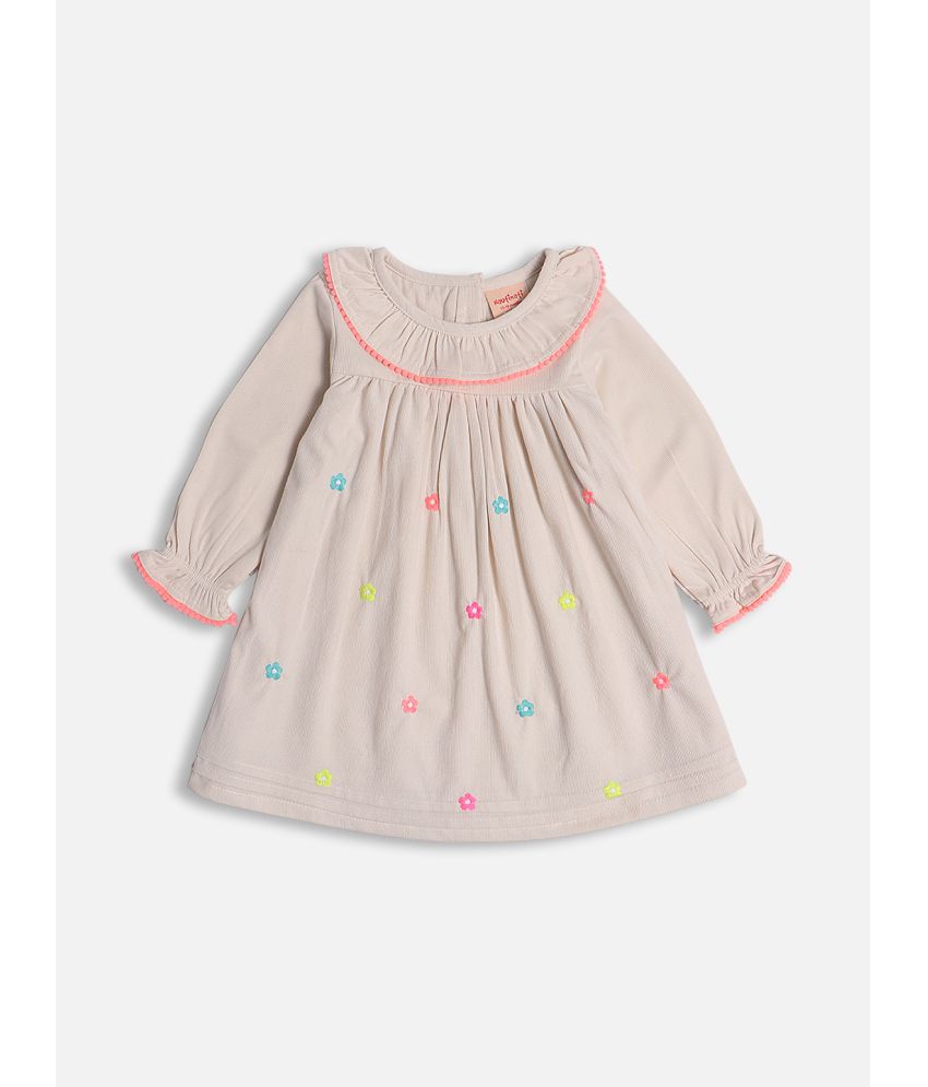     			Nauti Nati Beige Polyester Baby Girl Dress ( Pack of 1 )