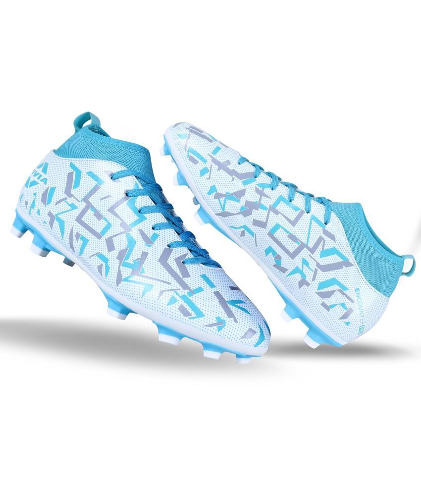     			Nivia White Football Shoes