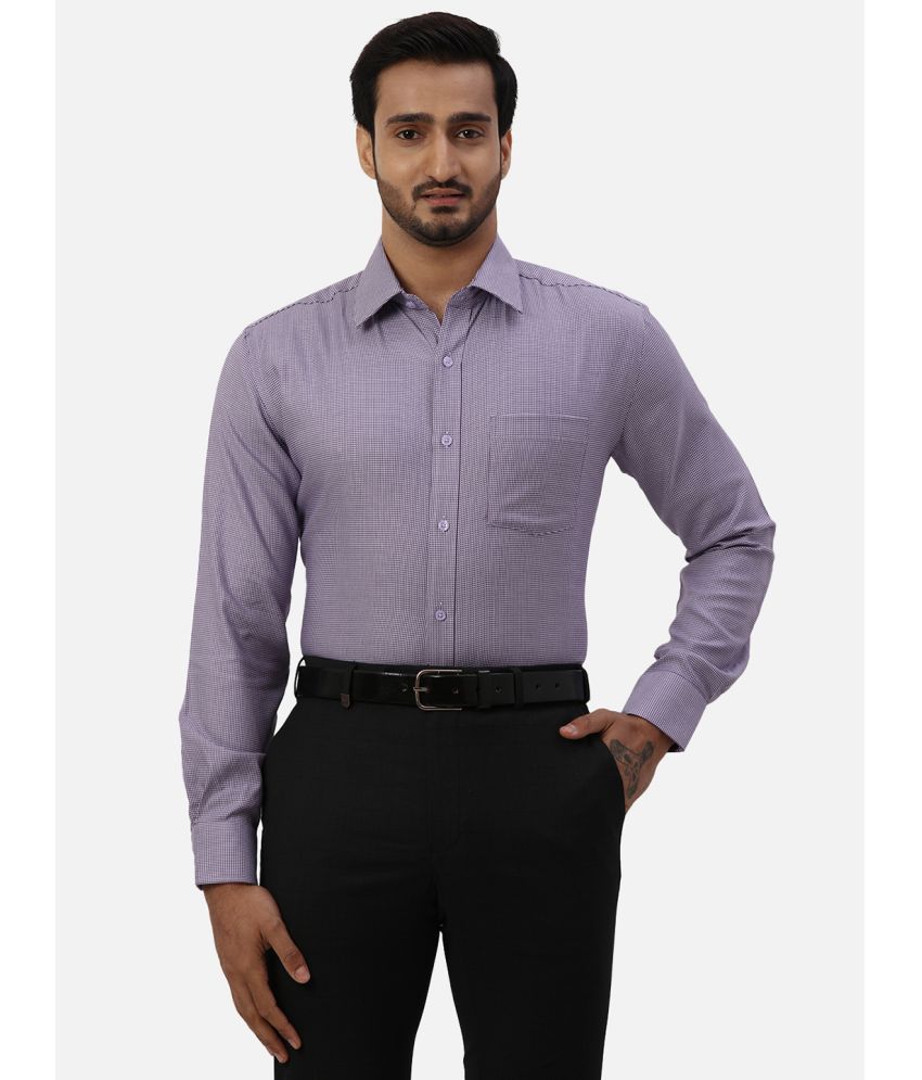     			Park Avenue Cotton Regular Fit Full Sleeves Men's Formal Shirt - Purple ( Pack of 1 )