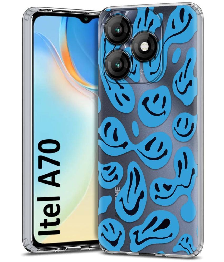     			Fashionury Multicolor Printed Back Cover Silicon Compatible For Itel A70 ( Pack of 1 )