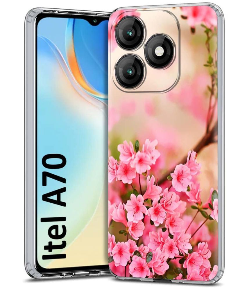     			Fashionury Multicolor Printed Back Cover Silicon Compatible For Itel A70 ( Pack of 1 )