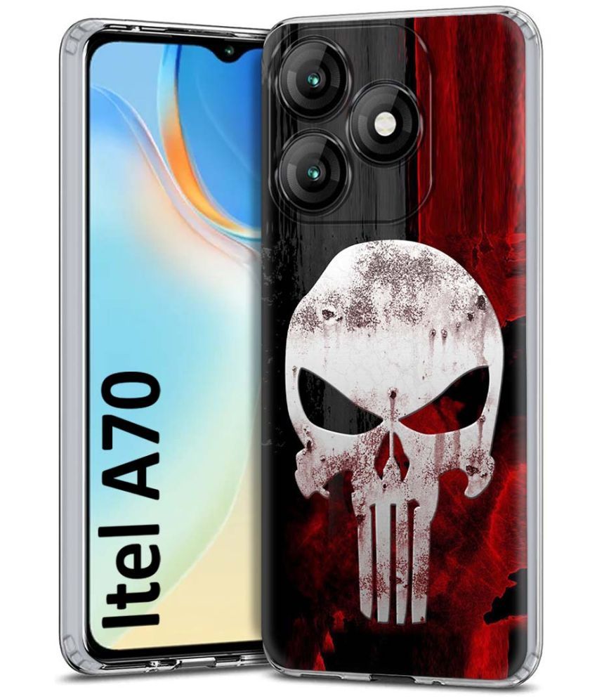     			Fashionury Multicolor Printed Back Cover Silicon Compatible For Itel A70 ( Pack of 1 )