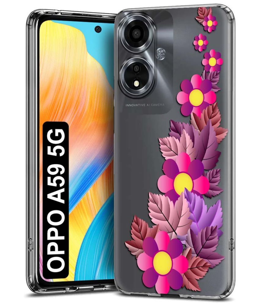     			NBOX Multicolor Printed Back Cover Silicon Compatible For Oppo A59 5G ( Pack of 1 )