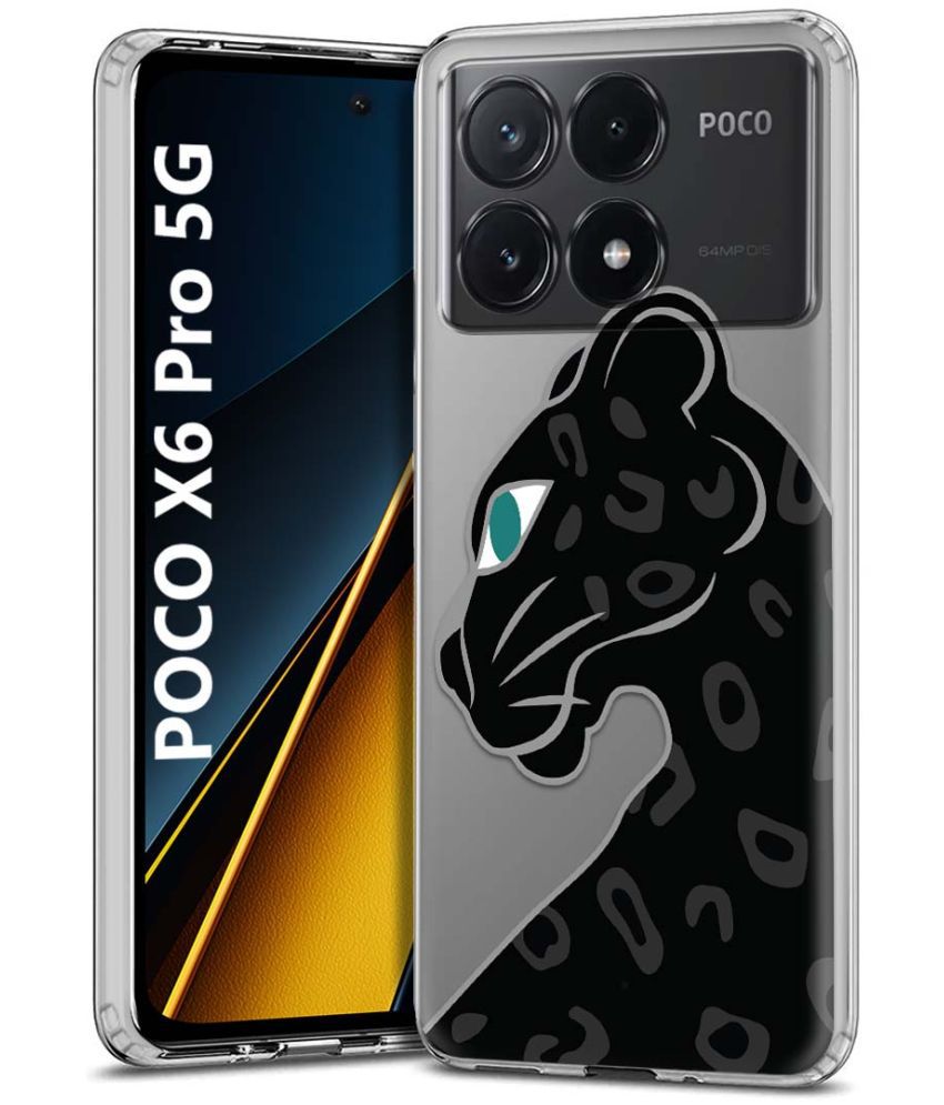     			NBOX Multicolor Printed Back Cover Silicon Compatible For POCO X6 Pro 5G ( Pack of 1 )