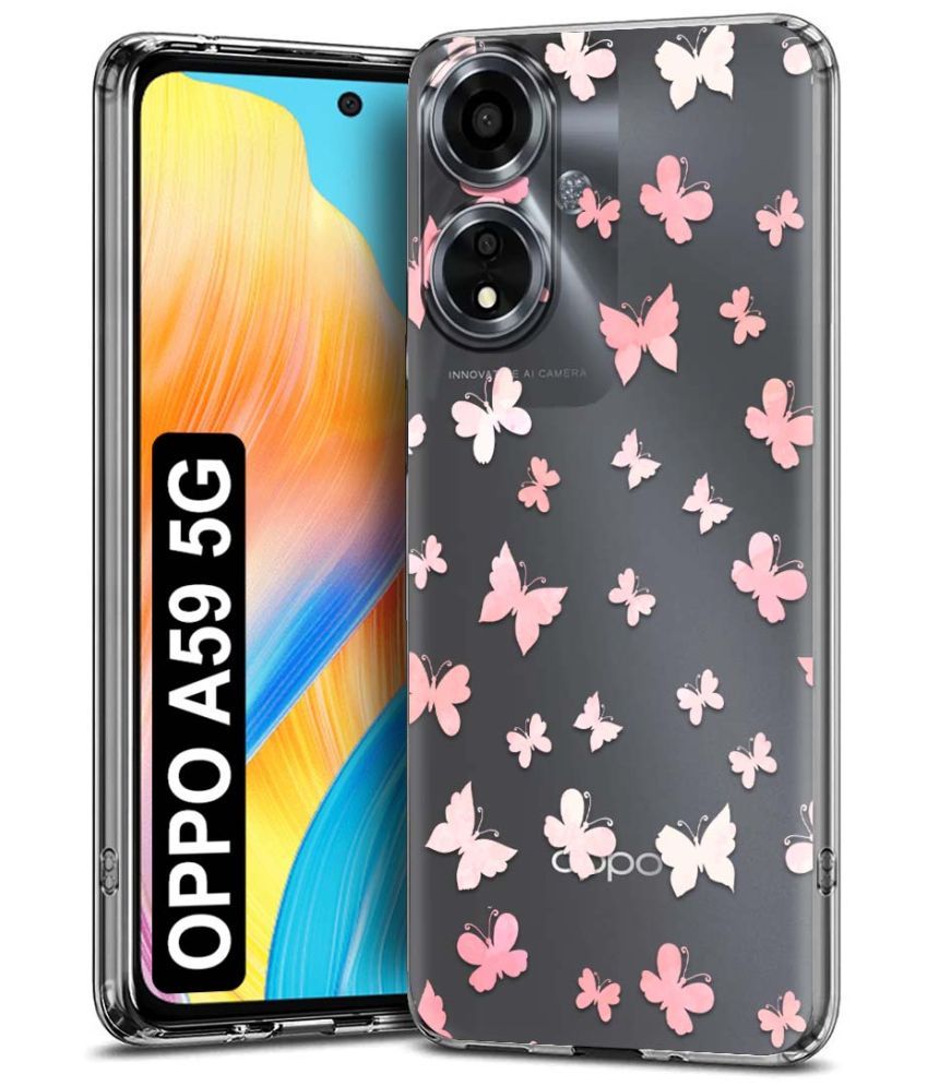     			NBOX Multicolor Printed Back Cover Silicon Compatible For Oppo A59 5G ( Pack of 1 )