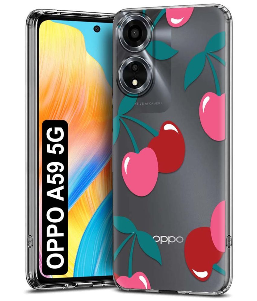     			NBOX Multicolor Printed Back Cover Silicon Compatible For Oppo A59 5G ( Pack of 1 )