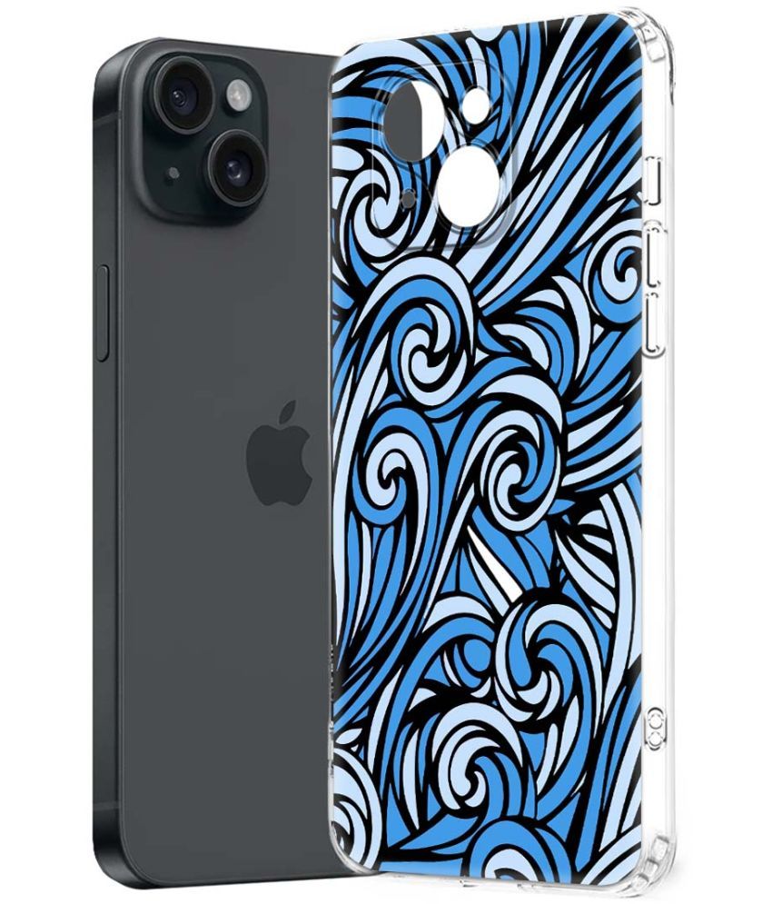     			NBOX Multicolor Printed Back Cover Silicon Compatible For Apple iPhone 15 Plus ( Pack of 1 )