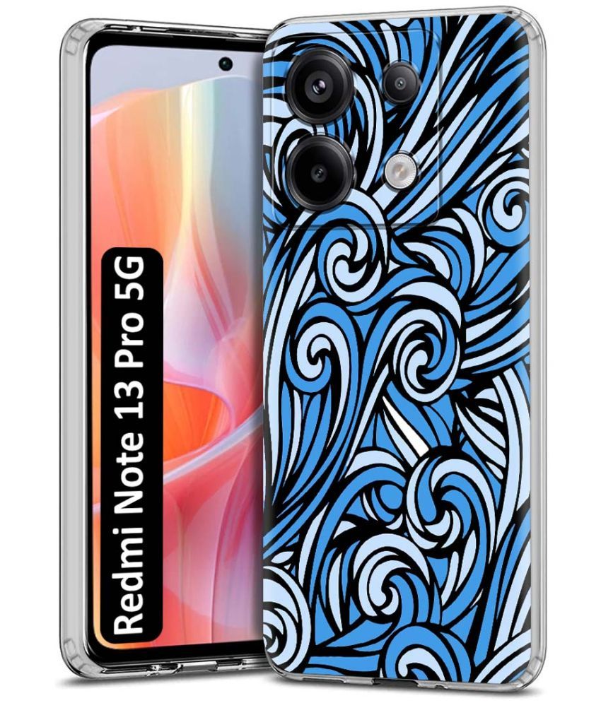     			NBOX Multicolor Printed Back Cover Silicon Compatible For Redmi Note 13 Pro 5G ( Pack of 1 )