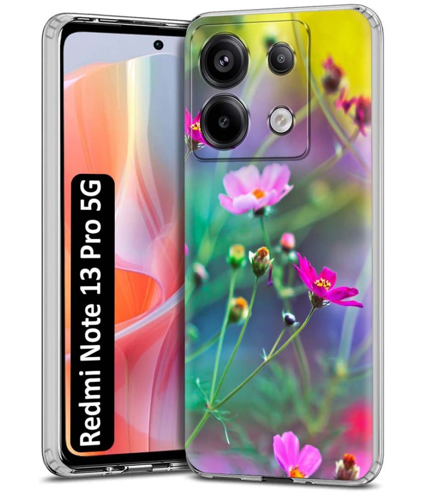     			NBOX Multicolor Printed Back Cover Silicon Compatible For Redmi Note 13 Pro 5G ( Pack of 1 )