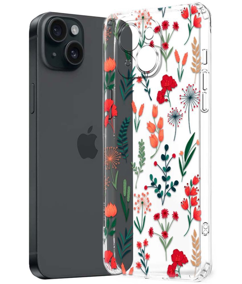     			NBOX Multicolor Printed Back Cover Silicon Compatible For Apple iPhone 15 Plus ( Pack of 1 )