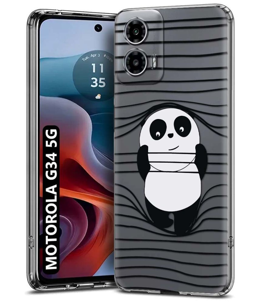     			NBOX Multicolor Printed Back Cover Silicon Compatible For MOTOROLA G34 5G ( Pack of 1 )