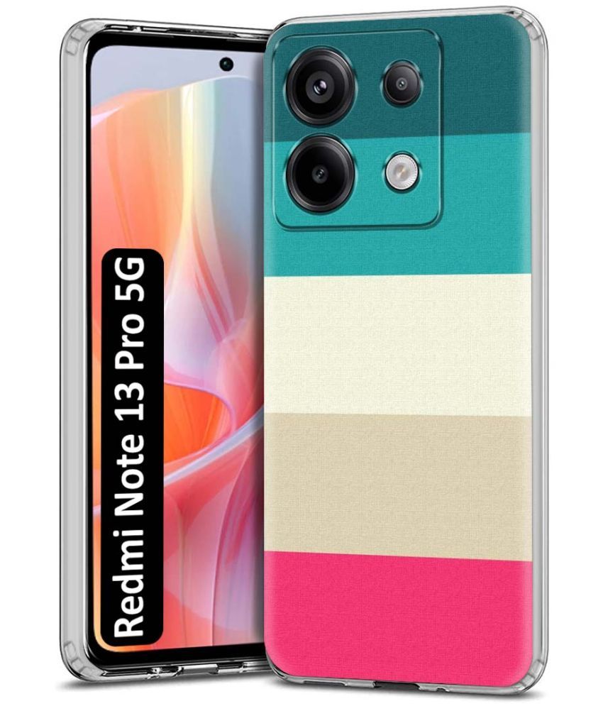     			NBOX Multicolor Printed Back Cover Silicon Compatible For Redmi Note 13 Pro 5G ( Pack of 1 )