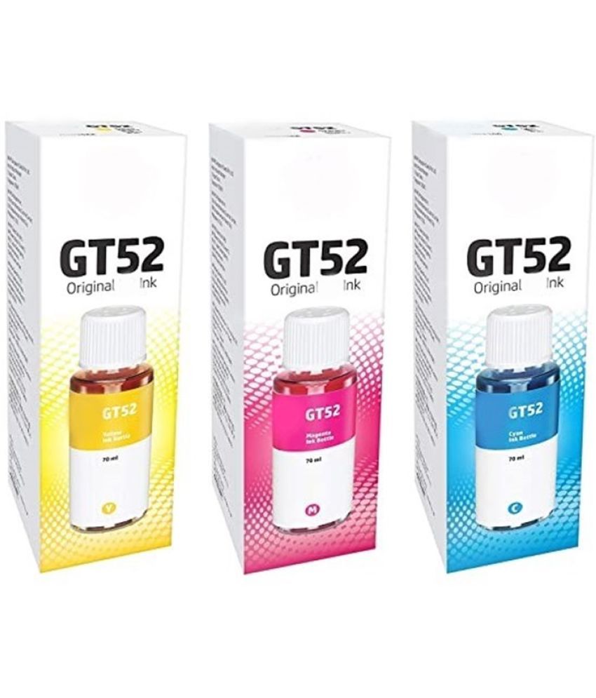     			TEQUO GT52 INK For H_P 310 Multicolor Pack of 3 Cartridge for GT52 - GT5810,GT5820, 310,315,319,410,415,419 Tank Wireless