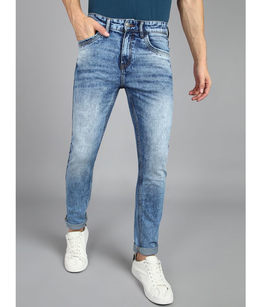     			Urbano Fashion Slim Fit Cuffed Hem Men's Jeans - Blue ( Pack of 1 )