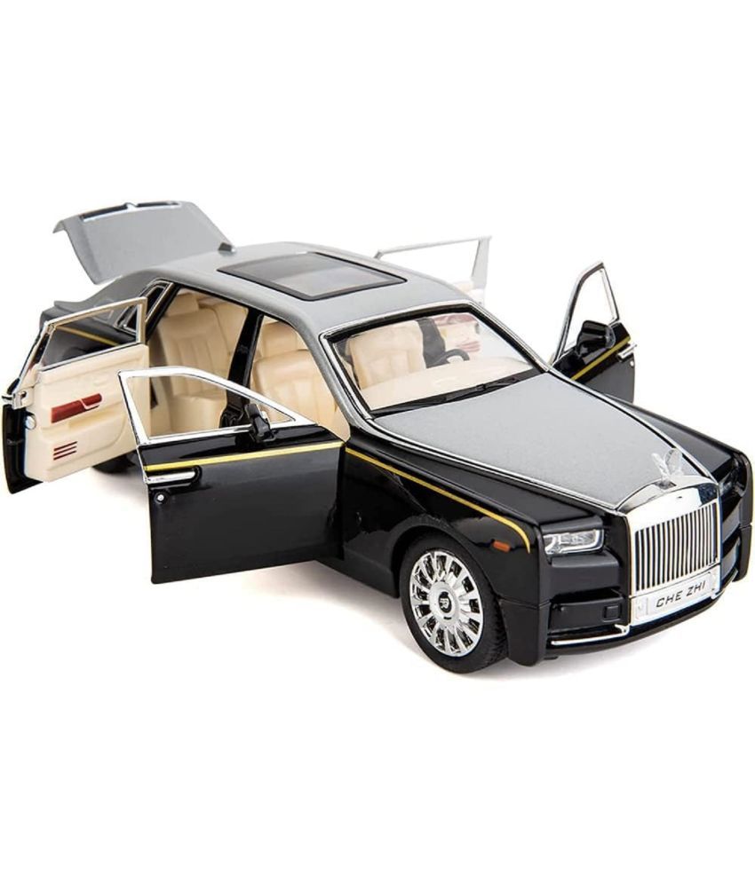    			Exclusive Alloy Metal Pull Back Die-cast Car 1:32 Rolls Royce Phantom Diecast Metal Pullback Toy car with Openable Doors & Light, Music Boys Gifts