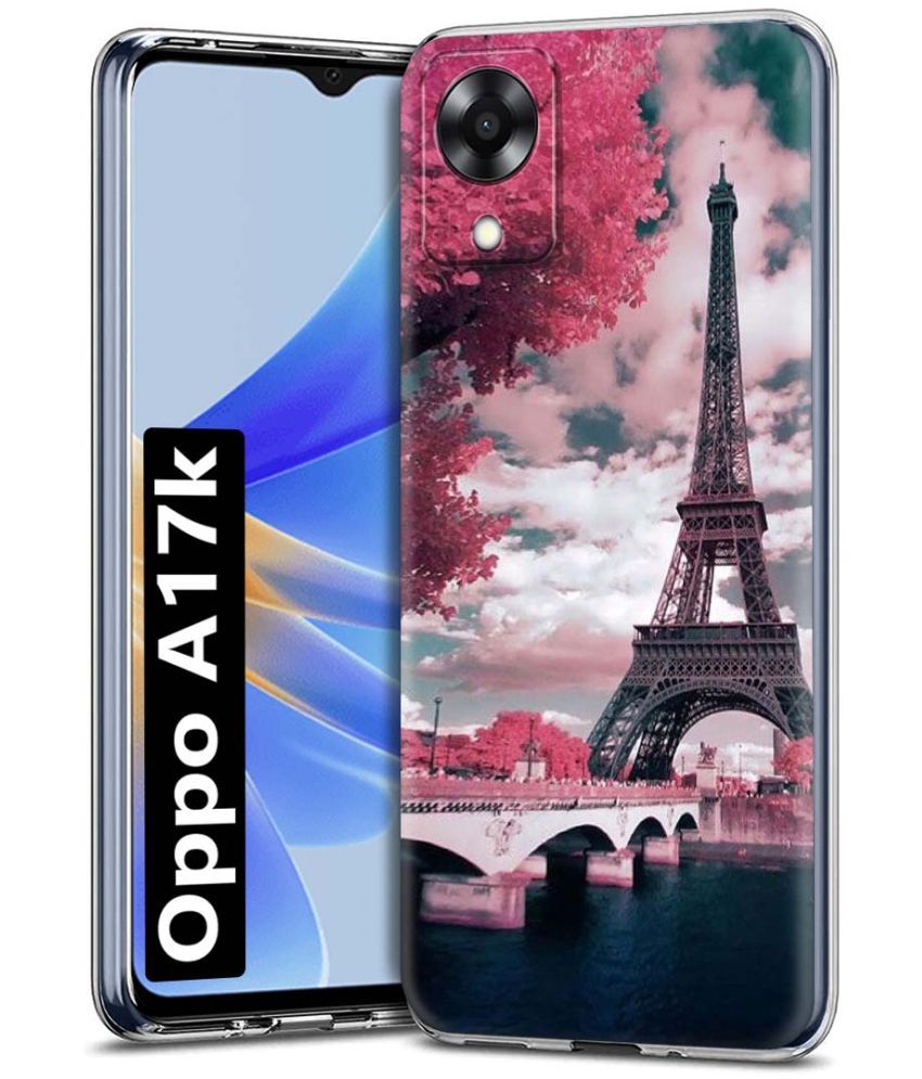     			Fashionury Multicolor Printed Back Cover Silicon Compatible For Oppo A17K ( Pack of 1 )