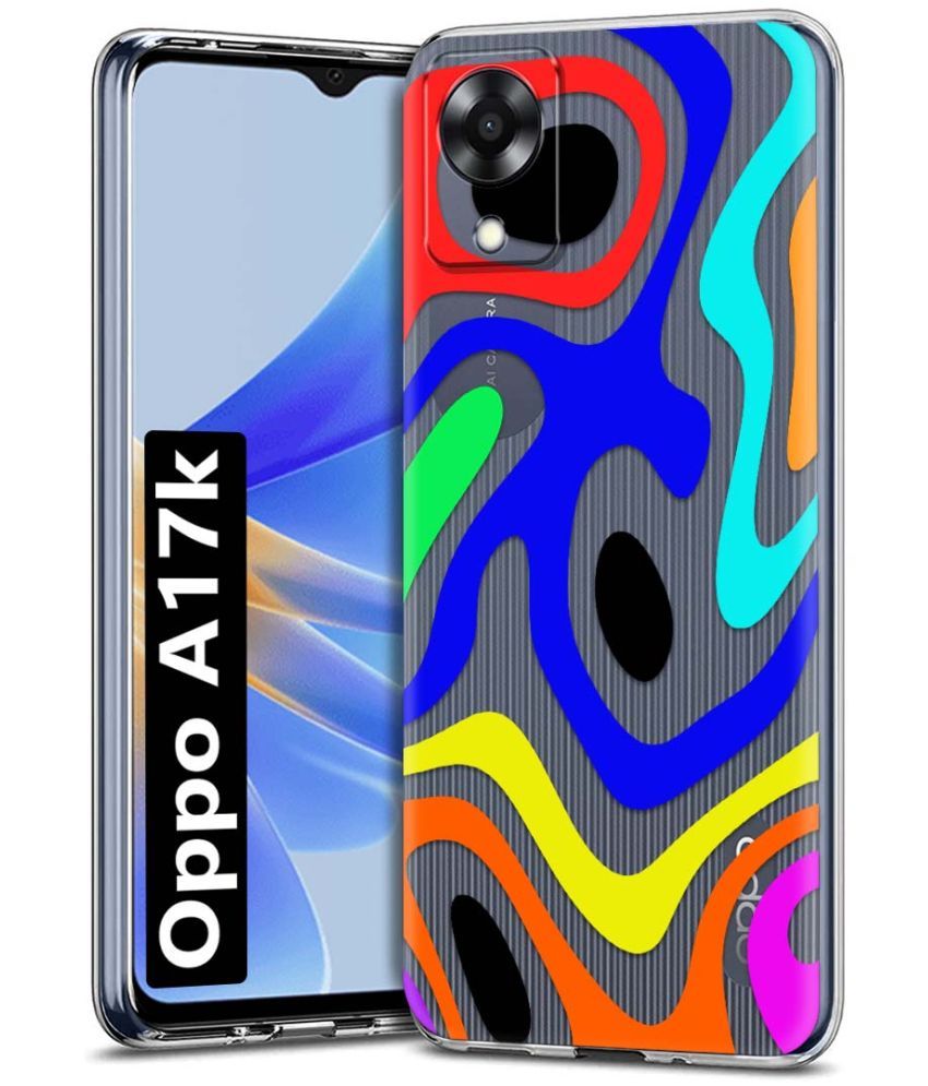     			Fashionury Multicolor Printed Back Cover Silicon Compatible For Oppo A17K ( Pack of 1 )