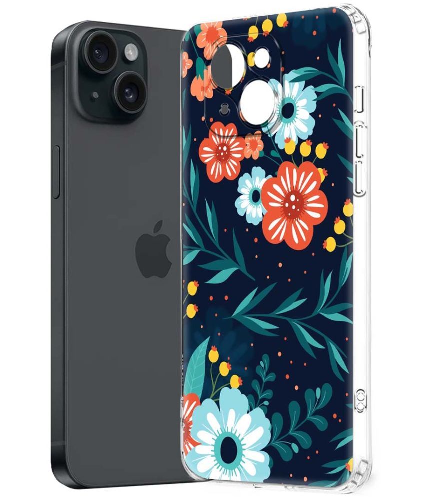     			Fashionury Multicolor Printed Back Cover Silicon Compatible For Apple iPhone 15 Plus ( Pack of 1 )