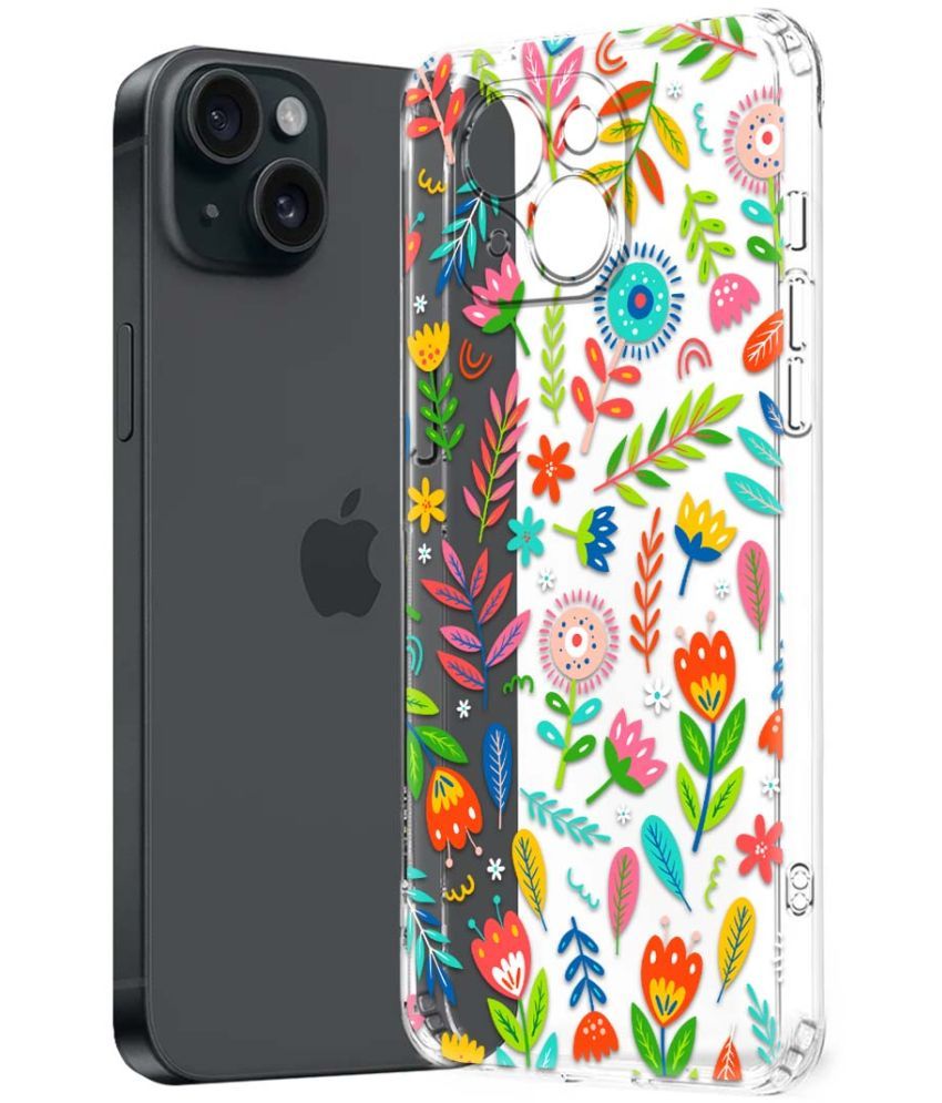     			Fashionury Multicolor Printed Back Cover Silicon Compatible For Apple iPhone 15 Plus ( Pack of 1 )