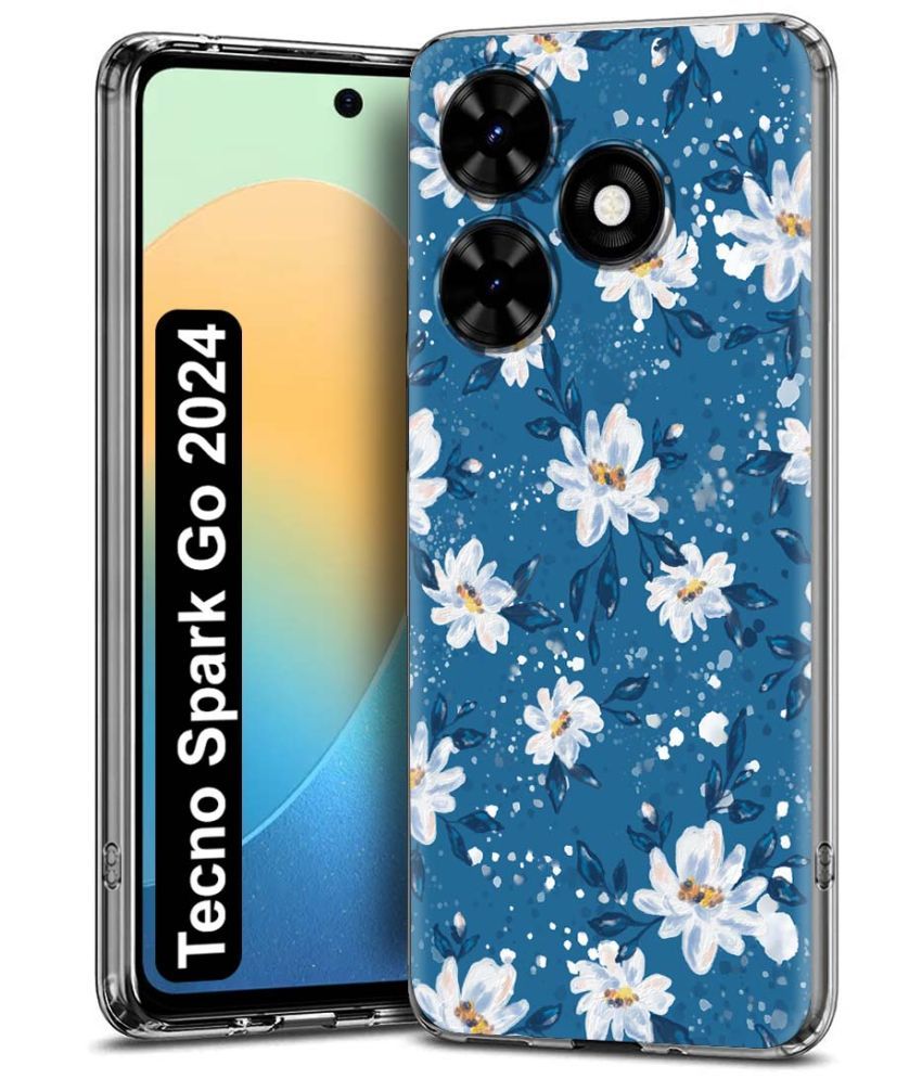     			Fashionury Multicolor Printed Back Cover Silicon Compatible For Tecno Spark Go 2024 ( Pack of 1 )