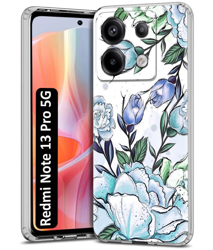     			Fashionury Multicolor Printed Back Cover Silicon Compatible For Redmi Note 13 Pro 5G ( Pack of 1 )