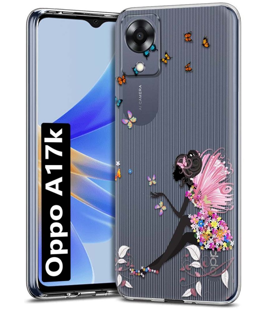     			Fashionury Multicolor Printed Back Cover Silicon Compatible For Oppo A17K ( Pack of 1 )