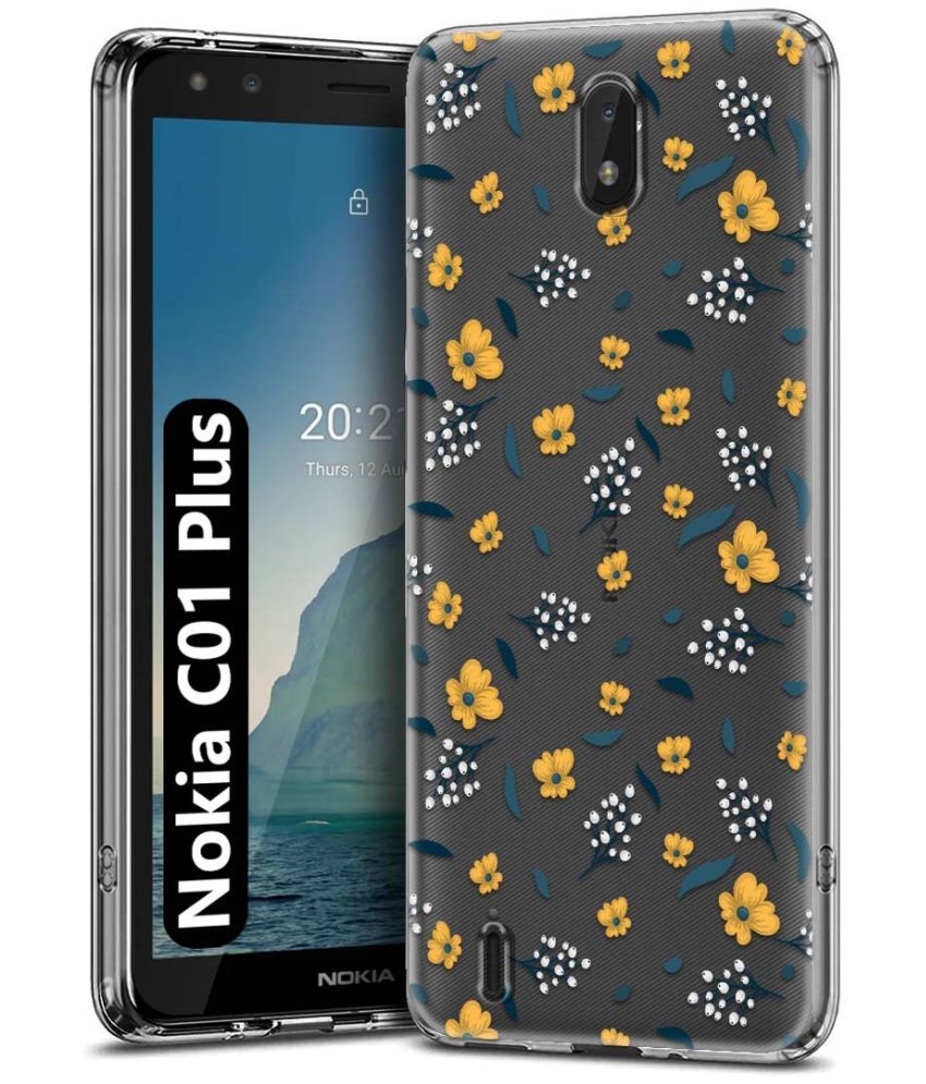     			Fashionury Multicolor Printed Back Cover Silicon Compatible For Nokia C01 Plus ( Pack of 1 )