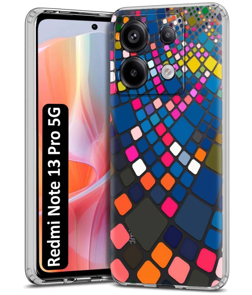     			Fashionury Multicolor Printed Back Cover Silicon Compatible For Redmi Note 13 Pro 5G ( Pack of 1 )