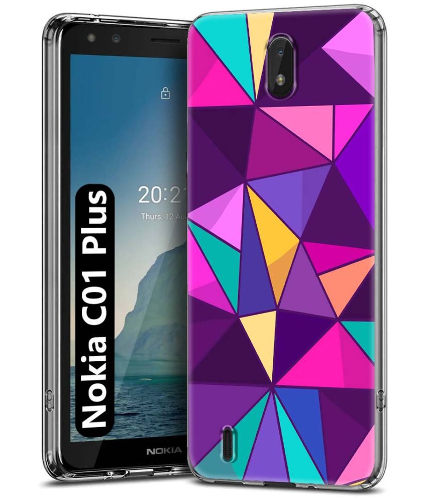     			Fashionury Multicolor Printed Back Cover Silicon Compatible For Nokia C01 Plus ( Pack of 1 )